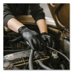 GloveWorks by AMMEX Industrial Nitrile Gloves, Powder-Free, 5 mil, Black, XX-Large, 100 Gloves/Box, 10 Boxes/Carton