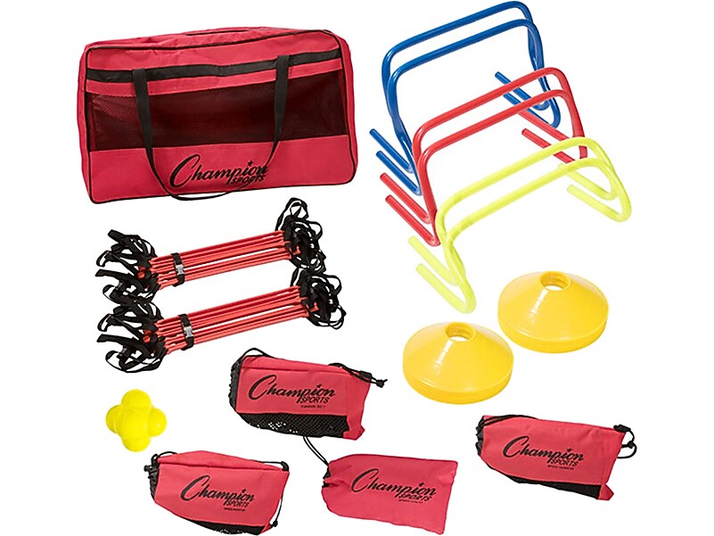 Champion Sports Speed and Agility Kit, Assorted Colors (SAGKIT)