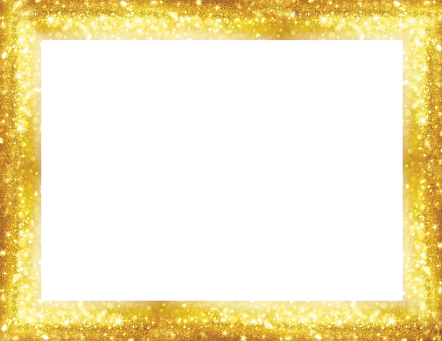 Great Papers Sparkle Border Letterhead, Gold, 50/Pack (2023072)