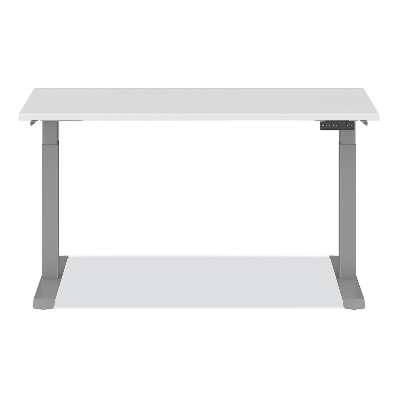 Alera® AdaptivErgo Sit-Stand Three-Stage Electric Height-Adjustable Table with Memory Controls, 60” x 24” x 30" to 49", White
