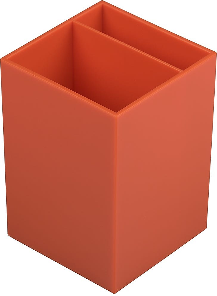 JAM PAPER Plastic Pen Holder. Orange (341ors)