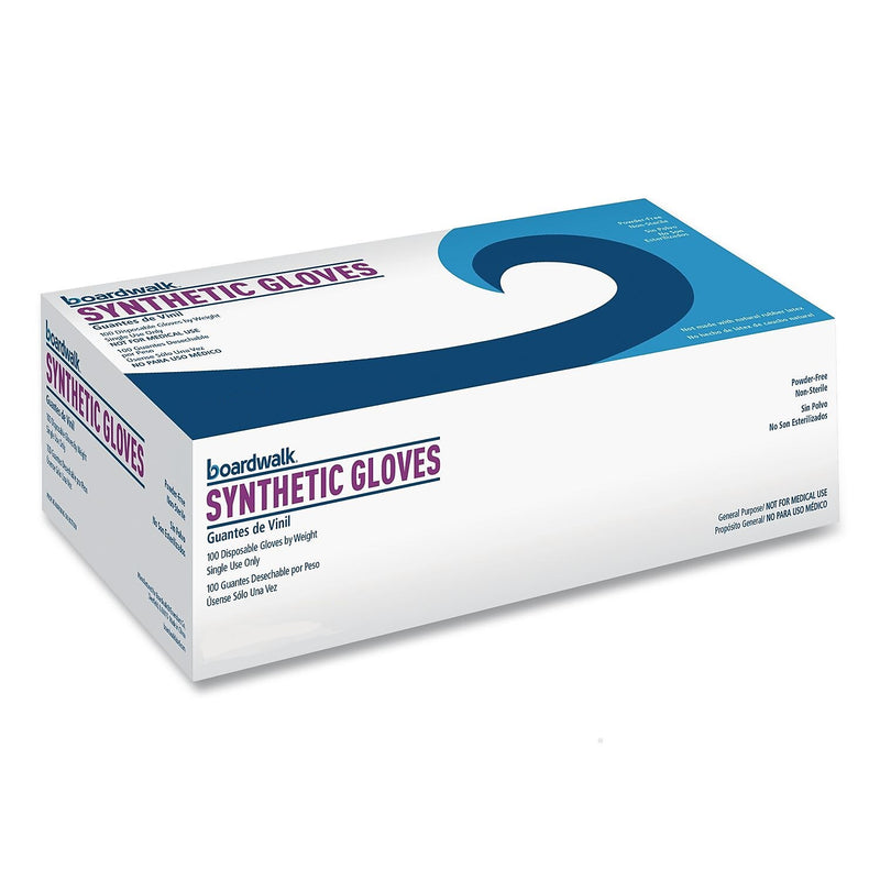Boardwalk Powder Free Vinyl Food Safe Gloves, Latex Free, Medium, Cream, 100 Gloves/Box, 10 Boxes/Carton (BWK315MCT)