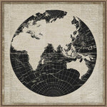 Amanti Art World News Map II by Elizabeth Medley Framed Canvas Wall Art Print, 30" x 30" (A42678299438)
