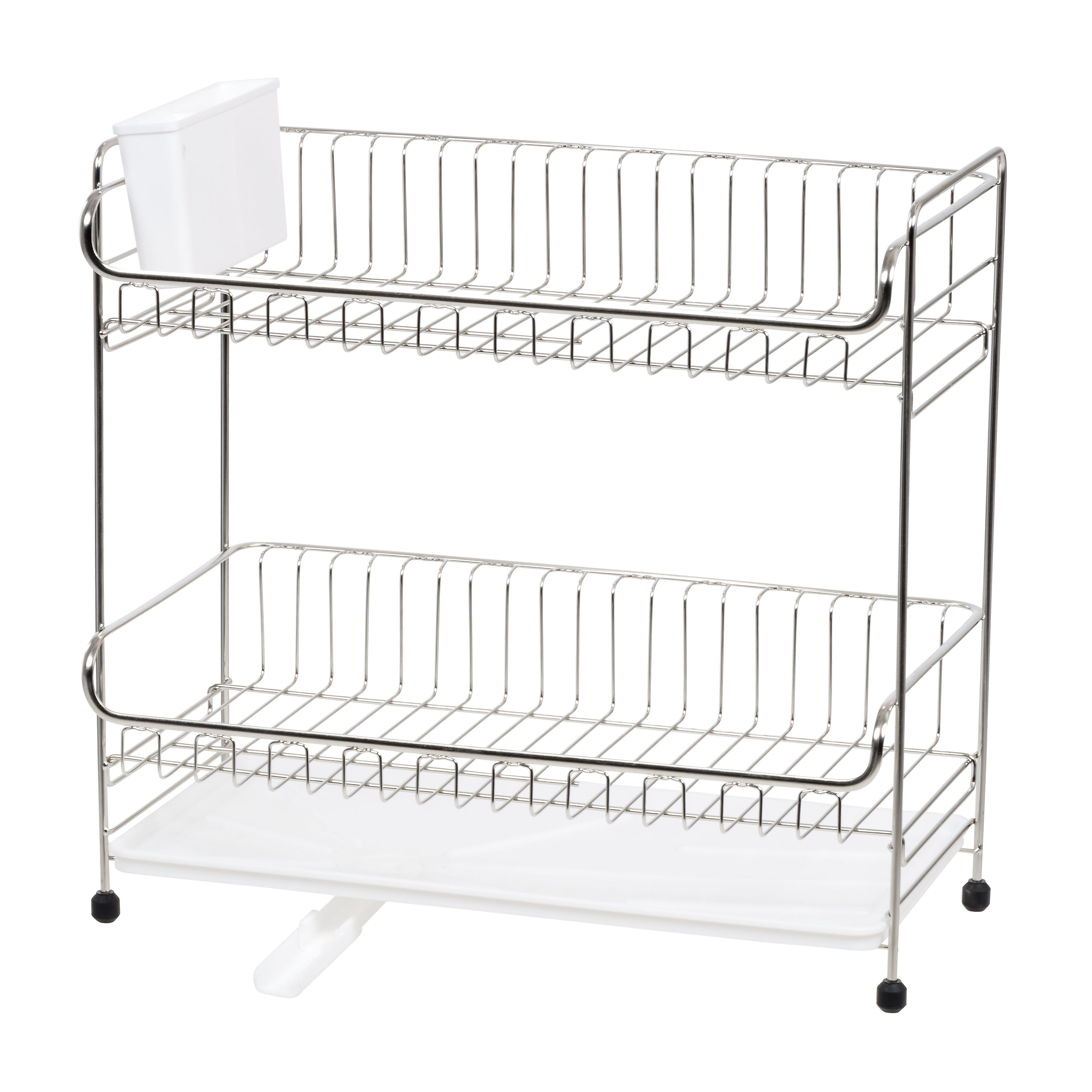 Iris Stainless Steel Dish Rack, White (586696)