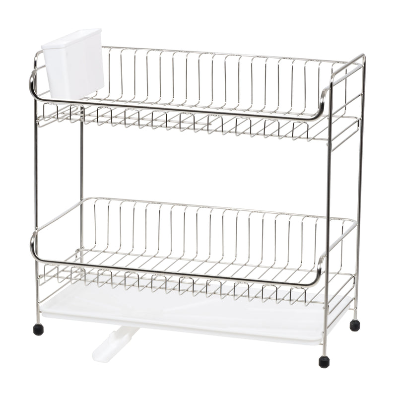 Iris Stainless Steel Dish Rack, White (586696)