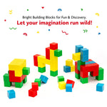 JITTERYGIT Dinosaur Magnetic Blocks Puzzle Toy, 40 Pieces/Pack (DINOBLOX)