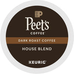 Peet's Coffee House Blend Coffee Keurig® K-Cup® Pods, Dark Roast, 22/Box (6546)