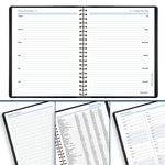 2026 AT-A-GLANCE The Action Planner 6.5" x 8.75" Daily Appointment Book, Faux Leather Cover, Black (70-EP03-05-26)