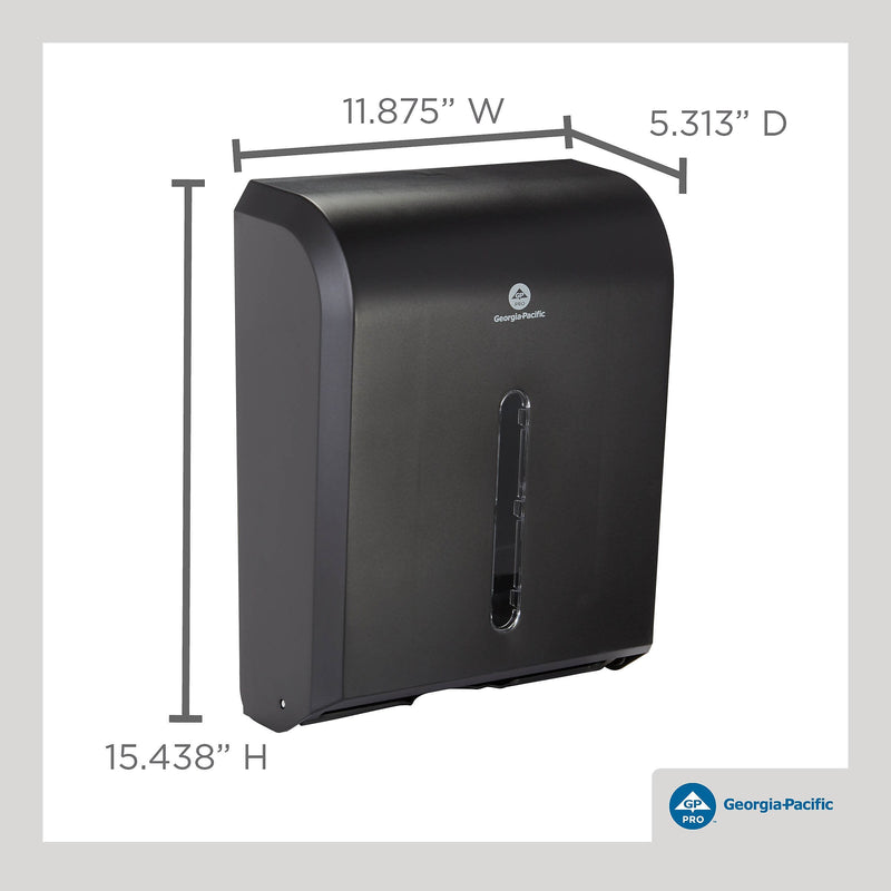 Georgia-Pacific Combi-Fold Vista Folded Paper Towel Dispenser, Black (56650A)