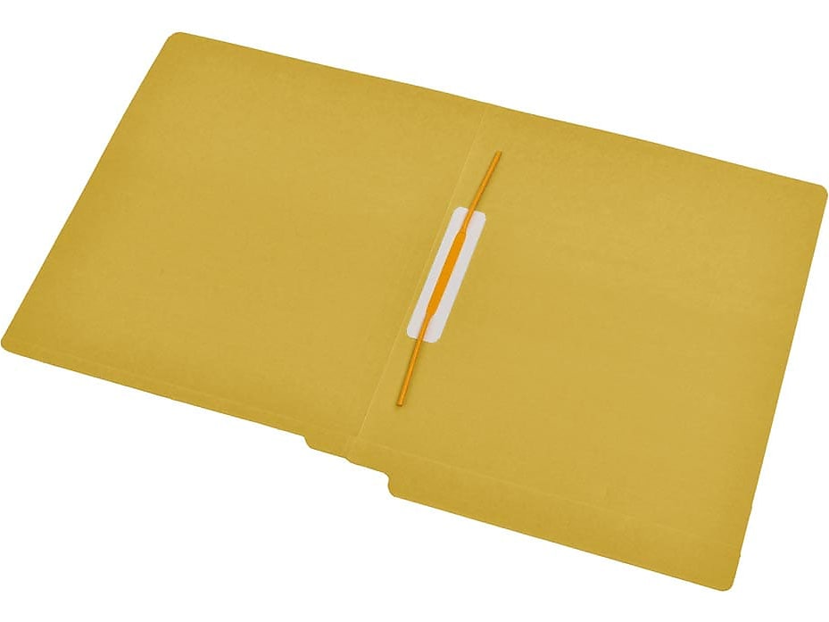 Medical Arts Press Reinforced End Tab File Folder, Straight Cut, Letter-Size, Yellow, 50/Box (S-09167-YLW)