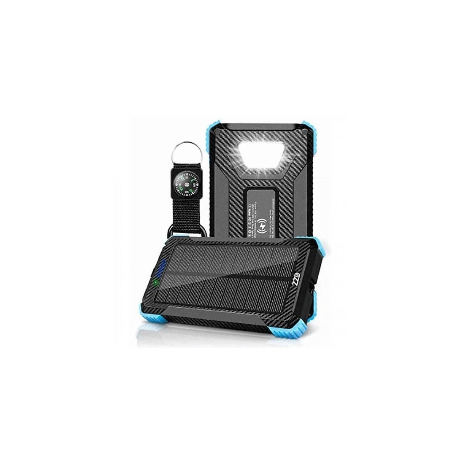 4XEM USB Wireless Charger for Most Smartphones, 20000mAh, Blue (4XSOLARPWRBL)
