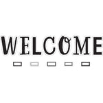 Teacher Created Resources Black and White Welcome Bulletin Board Set, 49/Set (TCR6805)