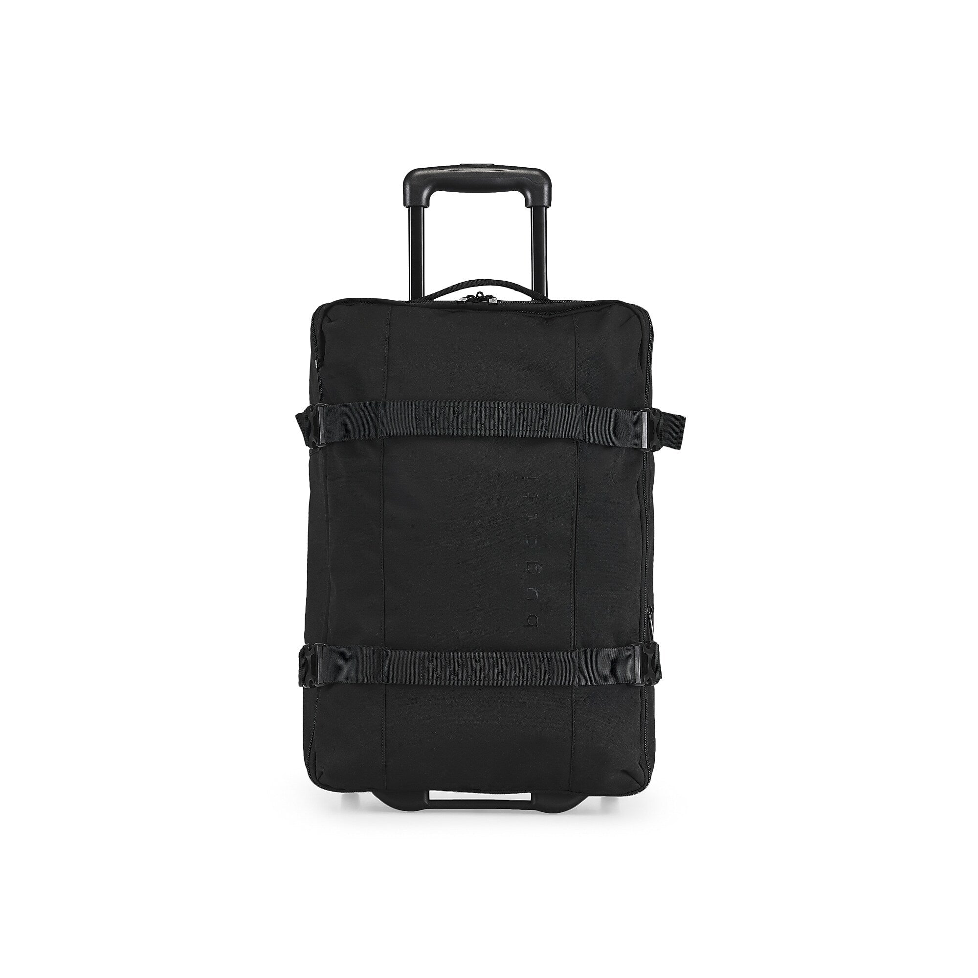 Bugatti Denver 21.5" Polyester Telescoping Carry-On Travel Duffel with Wheels, Black (DUFW9520BU-BLA)