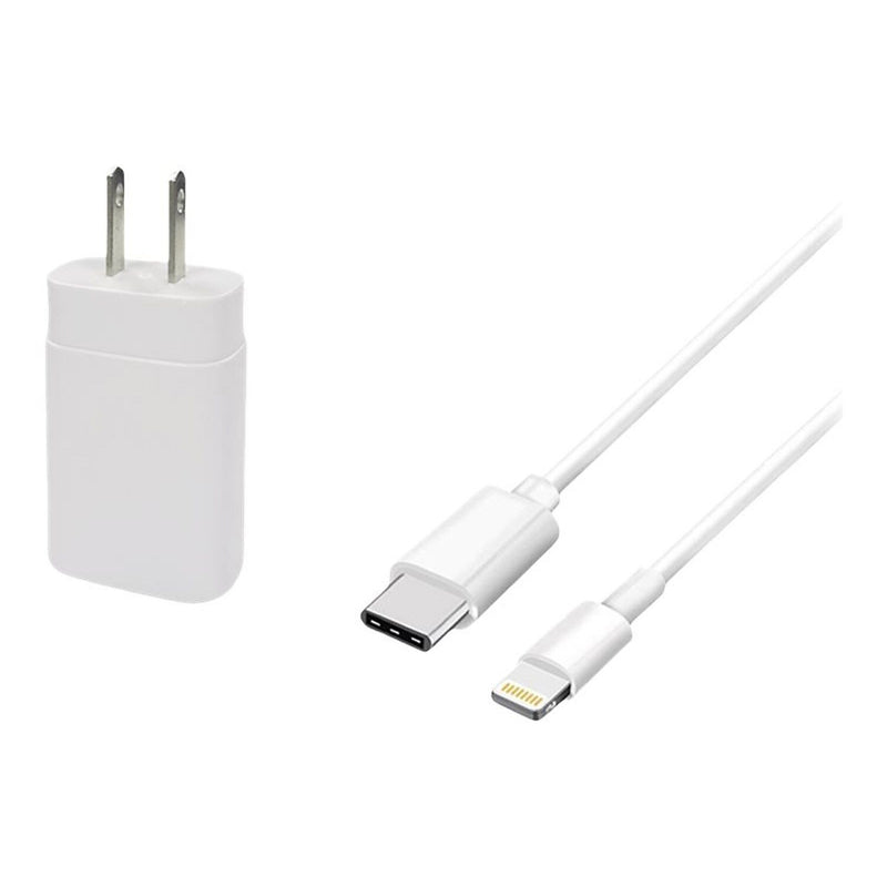 4XEM USB-C to Lightning Charging Kit/Bundle for for iPad and iPhone, White (4XIPADKITC6)