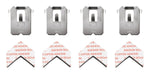 3M CLAW Large Picture Hanger, 25 lb, Silver, 4/Pack (3PH25M4ES)