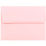 JAM Paper A2 Booklet Envelope 4 3/8" x 5 3/4", Baby Pink, 100/Pack (155623d)