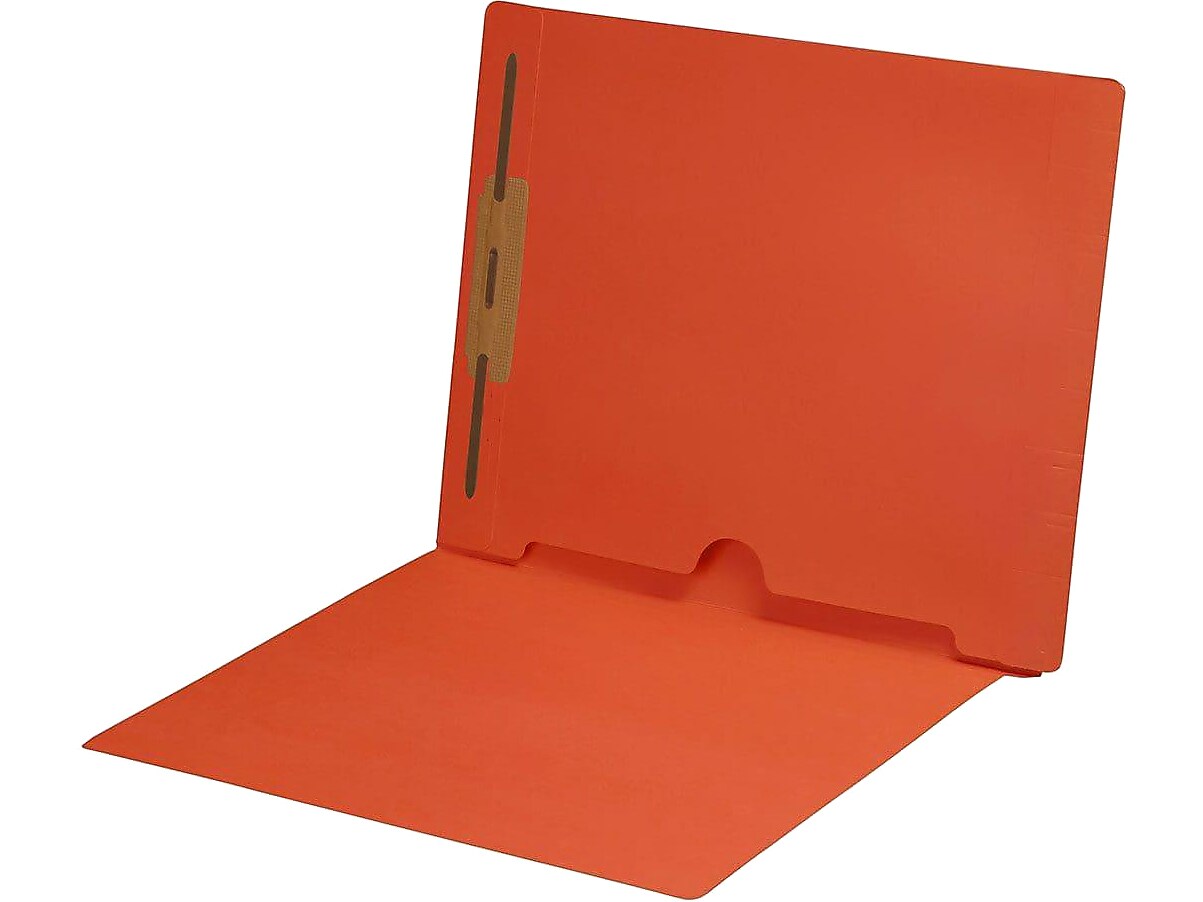 Medical Arts Press End Tab File Folder, Straight Cut, Letter-Size, Orange, 50/Box (S-09018-ORG)