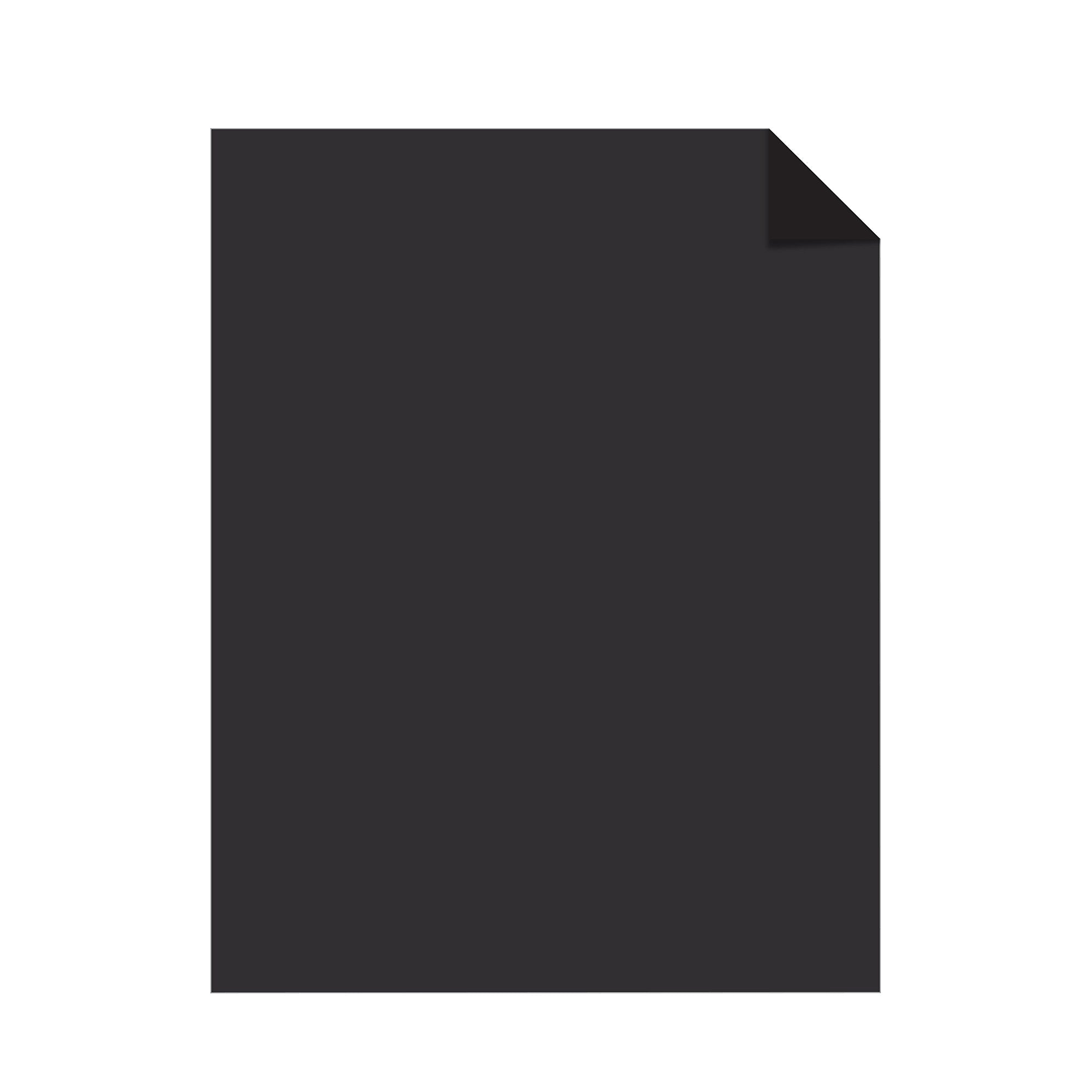 Astrobrights 65 lb. Cardstock Paper, 8.5" x 11", Eclipse Black, 100 Sheets/Pack (22024-01)