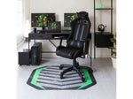Anji Mountain Rug'd Prizm Green Carpet & Hard Floor Chair Mat, 36" x 48", Gray/Green (AMB9106)