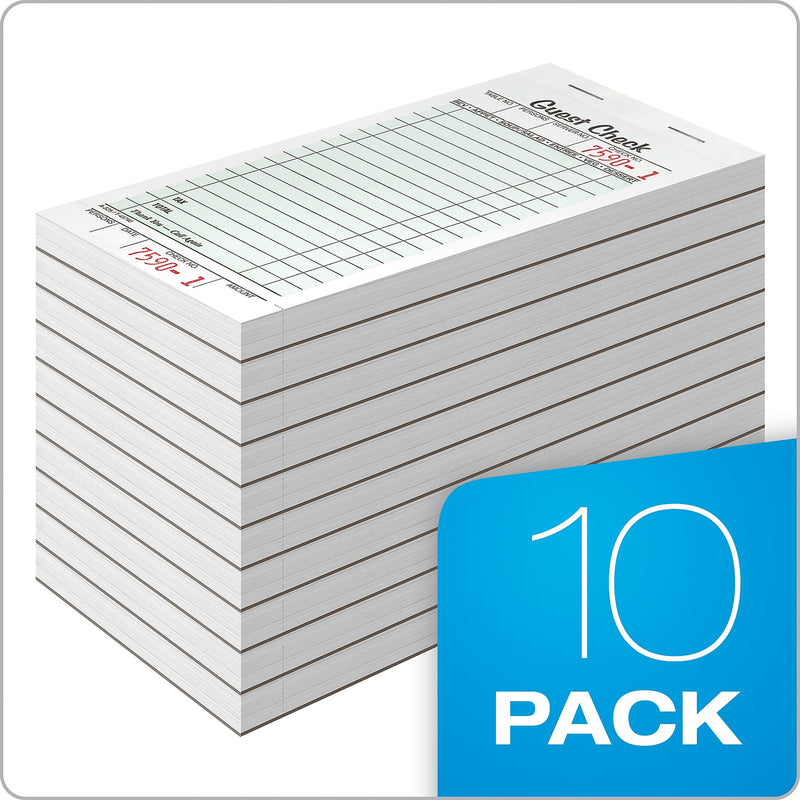TOPS Guest Checks, 50 sheets/Pad, 10/pack (525SW)