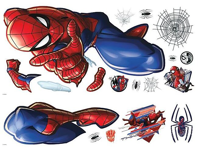 RoomMates Spider-Man Wall Decal Set, Movies & TV (RMK4234GM)