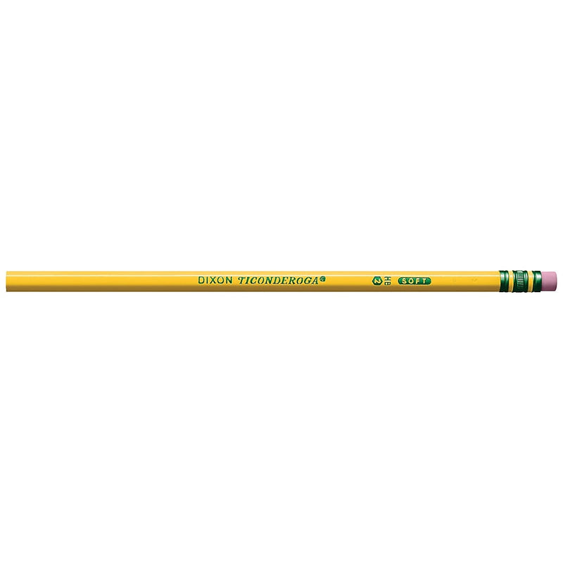 Ticonderoga The World's Best Pencil Wooden Pencil, 2.2mm, #2 Soft Lead, 2 Dozen (X13924X)