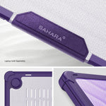 SaharaCase Heavy-Duty Raider Series 13.6" Laptop Case with Stand, Shock Absorbing, Purple Oasis (LT00055)