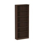 Alera Valencia Series Bookcase, Six-Shelf, 31 3/4w X 14d X 80 3/8h, Espresso (ALEVA638232ES)