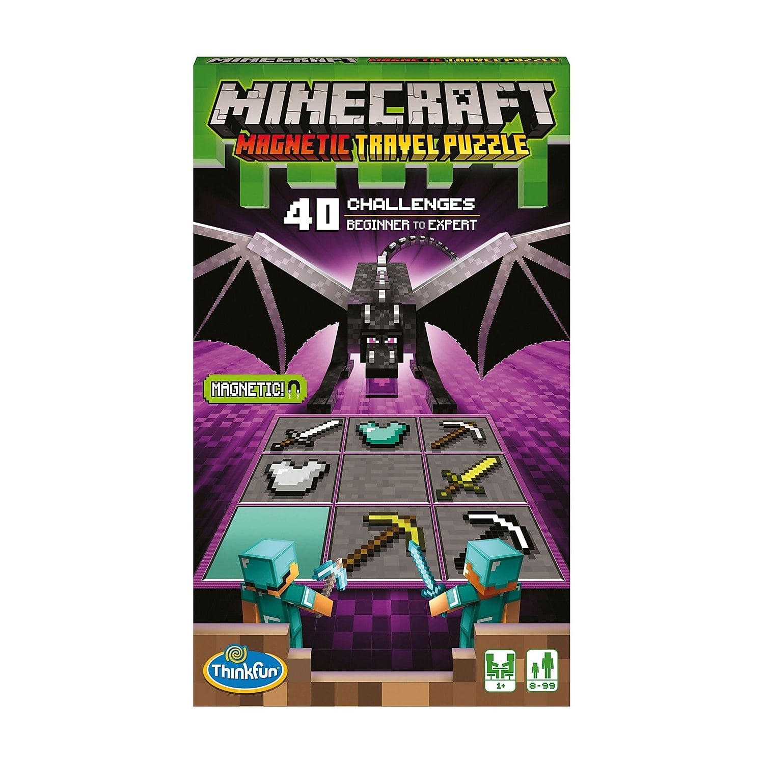 Ravensburger ThinkFun Minecraft Magnetic Travel Puzzle  (44031521)