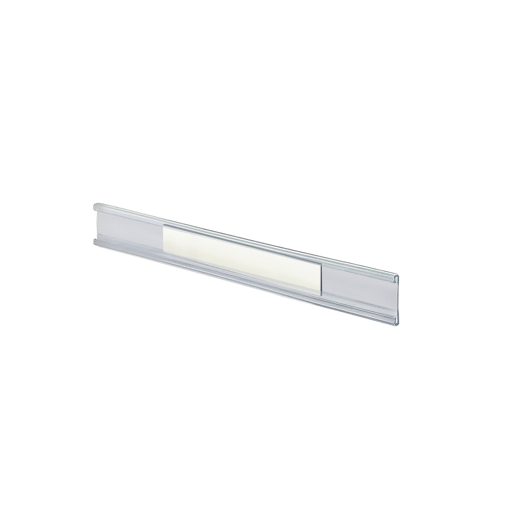 Azar Nameplate Holder, 8.5" x 1", Horizontal, Wall Mounted, Clear, Plastic, 10/Pack (199602-MG)