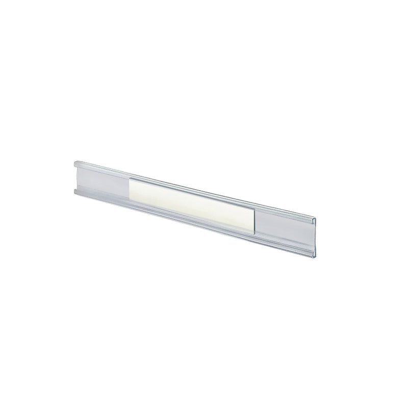Azar Nameplate Holder, 8.5" x 1", Horizontal, Wall Mounted, Clear, Plastic, 10/Pack (199602-MG)