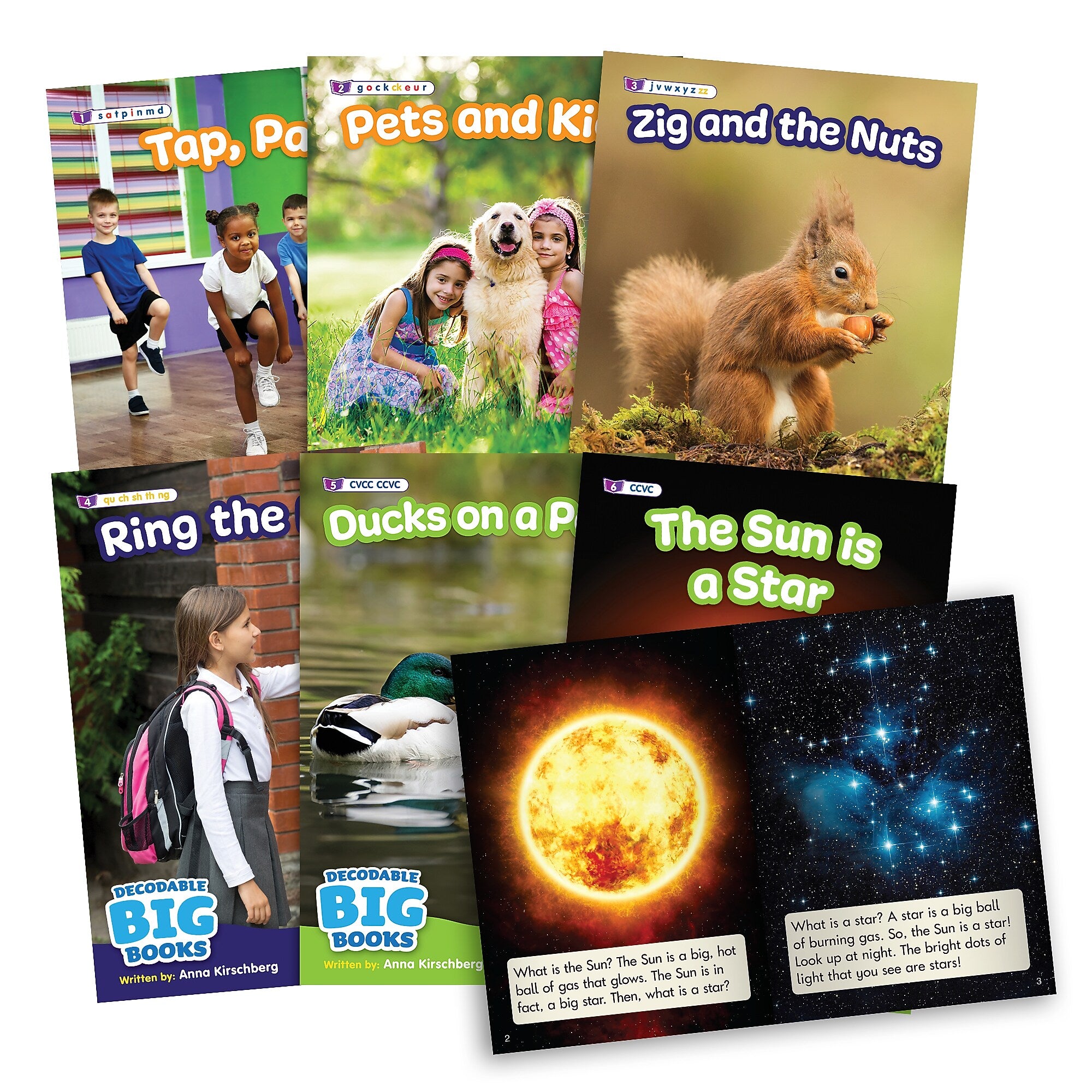 Beanstalk Books Decodable Big Books Non-Fiction Boxed Set, 6/Set (JRLBB160)