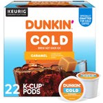 Dunkin' Cold Caramel Iced Coffee Keurig® K-Cup® Pods, Medium Dark Roast, 22/Box (5000375314)