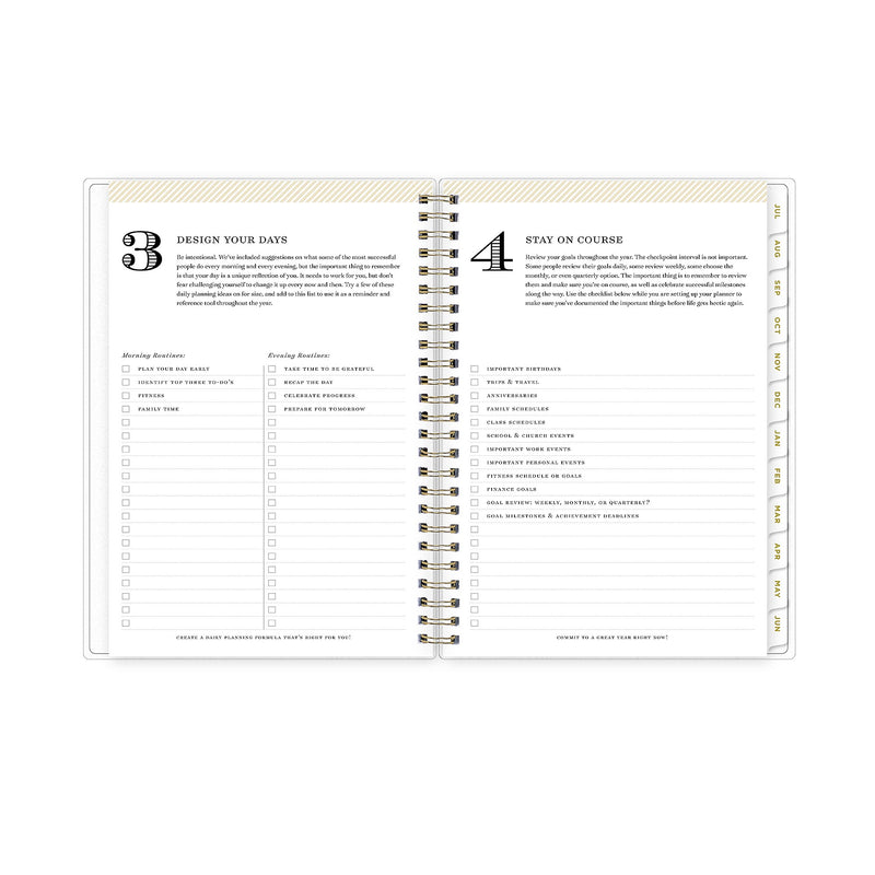2025-2026 Day Designer for Blue Sky Climbing Floral 5.875" x 8.625" Academic Weekly & Monthly Planner (137884-A26)