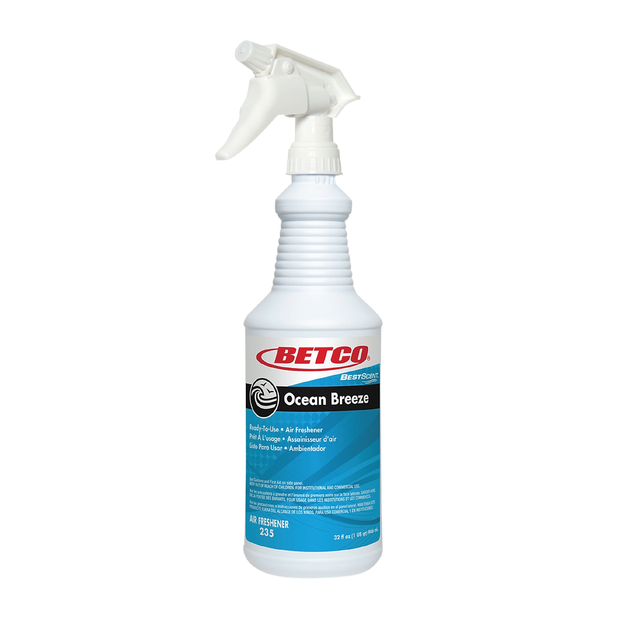 Betco Ocean Breeze RTU Deodorizer, Fresh, 32 oz., 12/Carton (BET2351200)