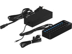 Sabrent 10-Port USB 3.0 Hub, Black (HB-BU10)