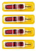Post-it 'Sign Here' Message Flags, .47" Wide, Red, 80 Flags/Pack (684-RDSH)