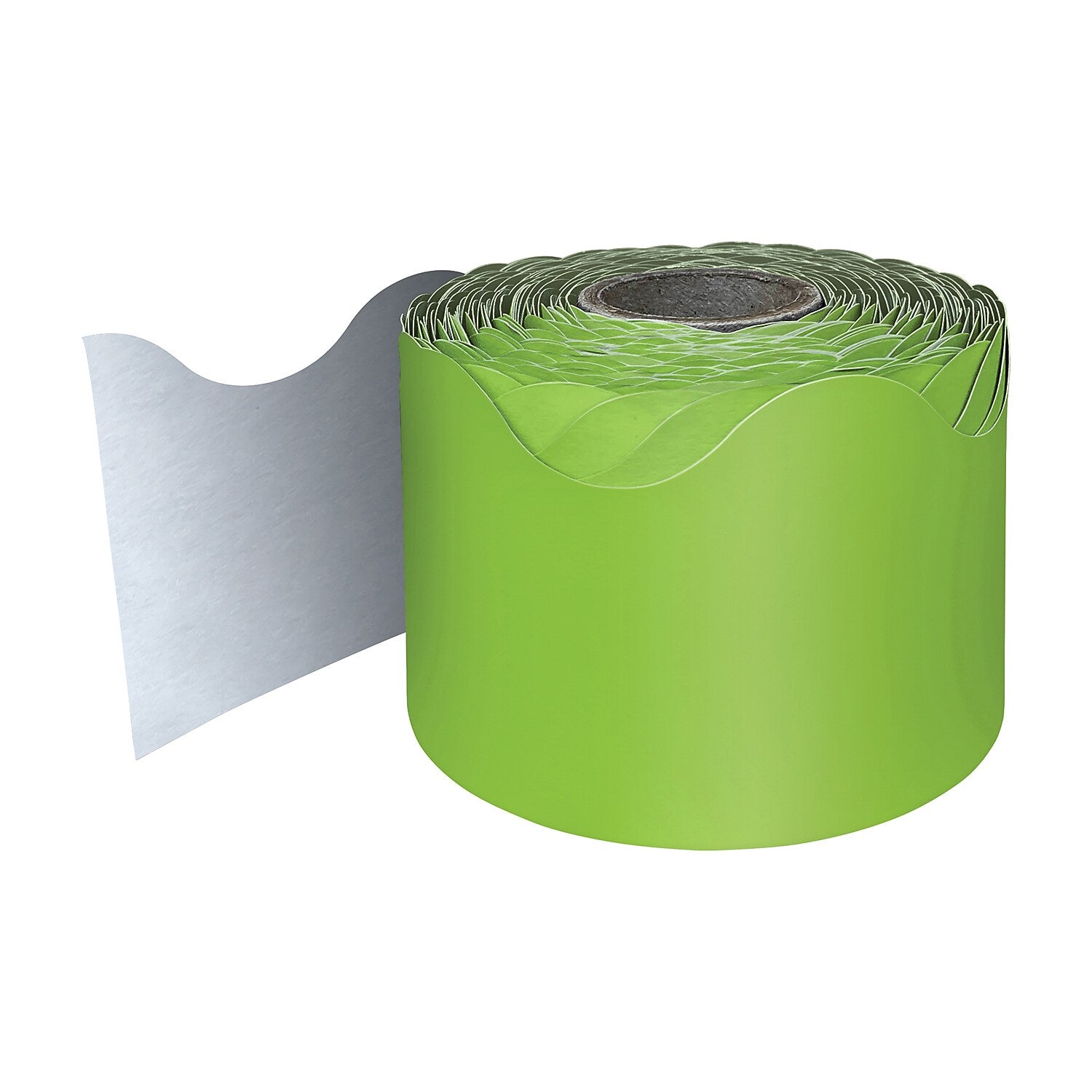 Carson Dellosa Education Rolled Scalloped Border, 2-1/4" x 65', Lime, 3/Bundle (CD-108468-3)
