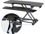 FlexiSpot M7 Series 40"W Manual Rectangular Adjustable Standing Desk Converter, Black (M7-E-40B)
