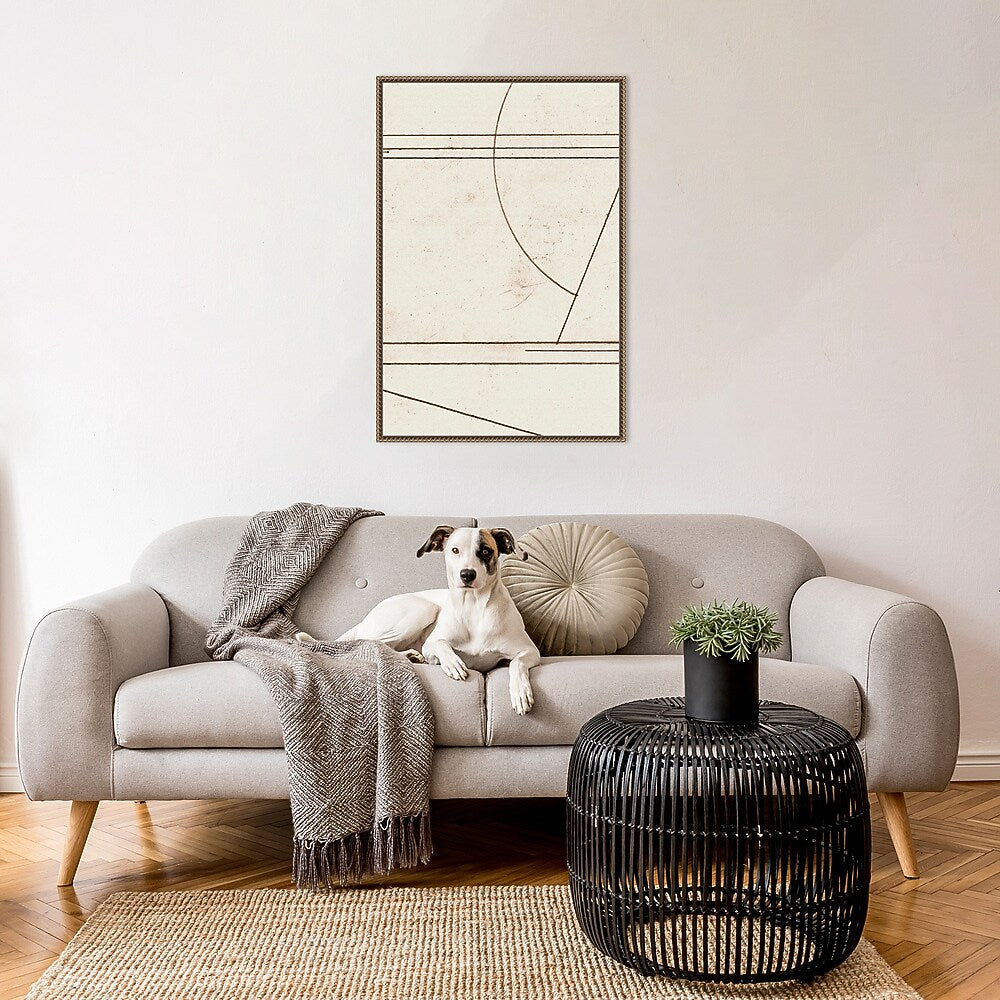 Amanti Art Minmod No1 by Dan Hobday Framed Canvas Wall Art Print, 23" x 33" (A42678302846)