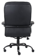 Boss Office Products CaressoftPlus Faux Leather Executive Big & Tall Chair, 400 lb. Capacity, Black (B991-CP)