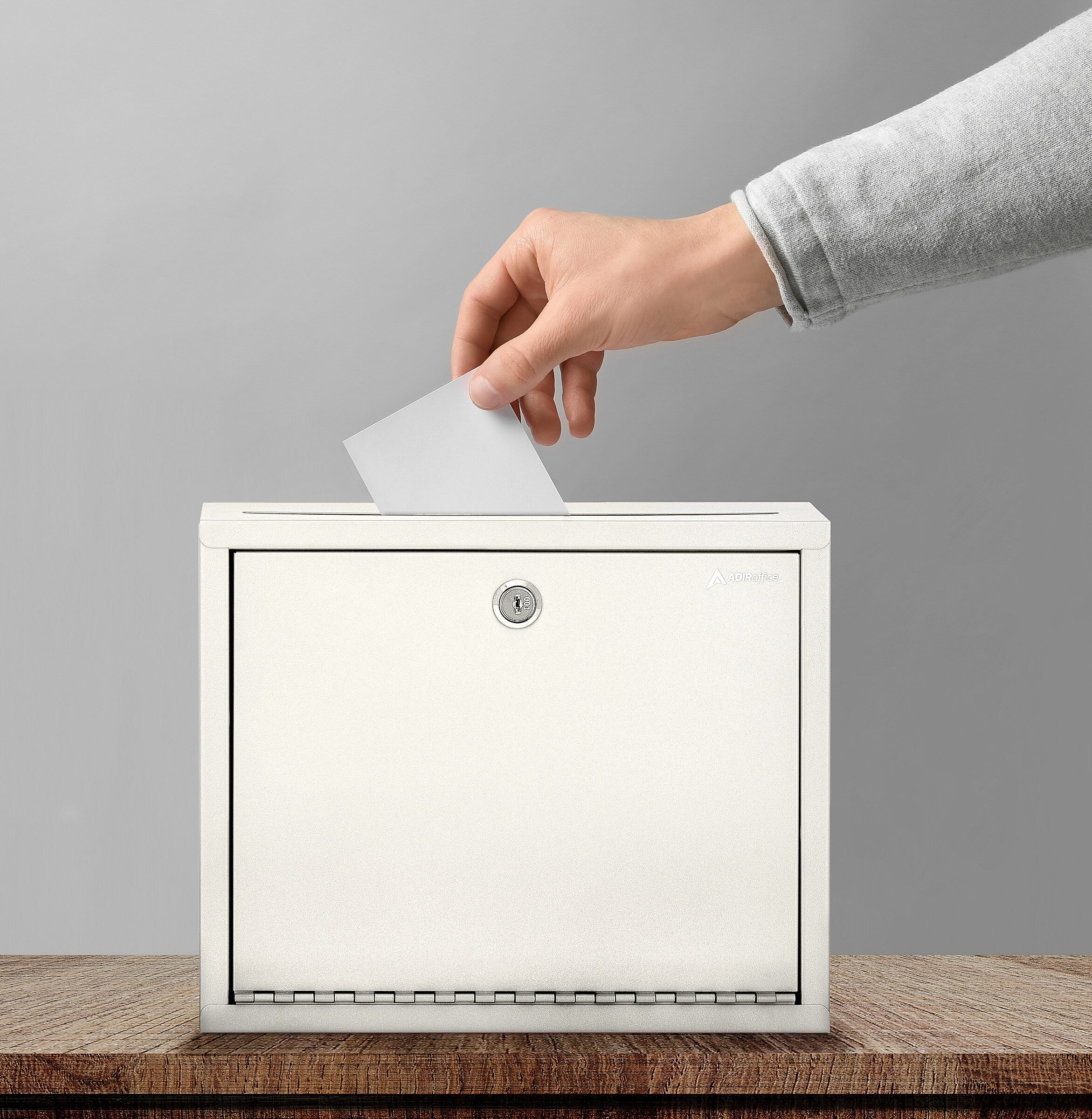 AdirOffice Steel Multipurpose Drop Box Interoffice Mailbox, Large, White (631-03-WHI-PKG)