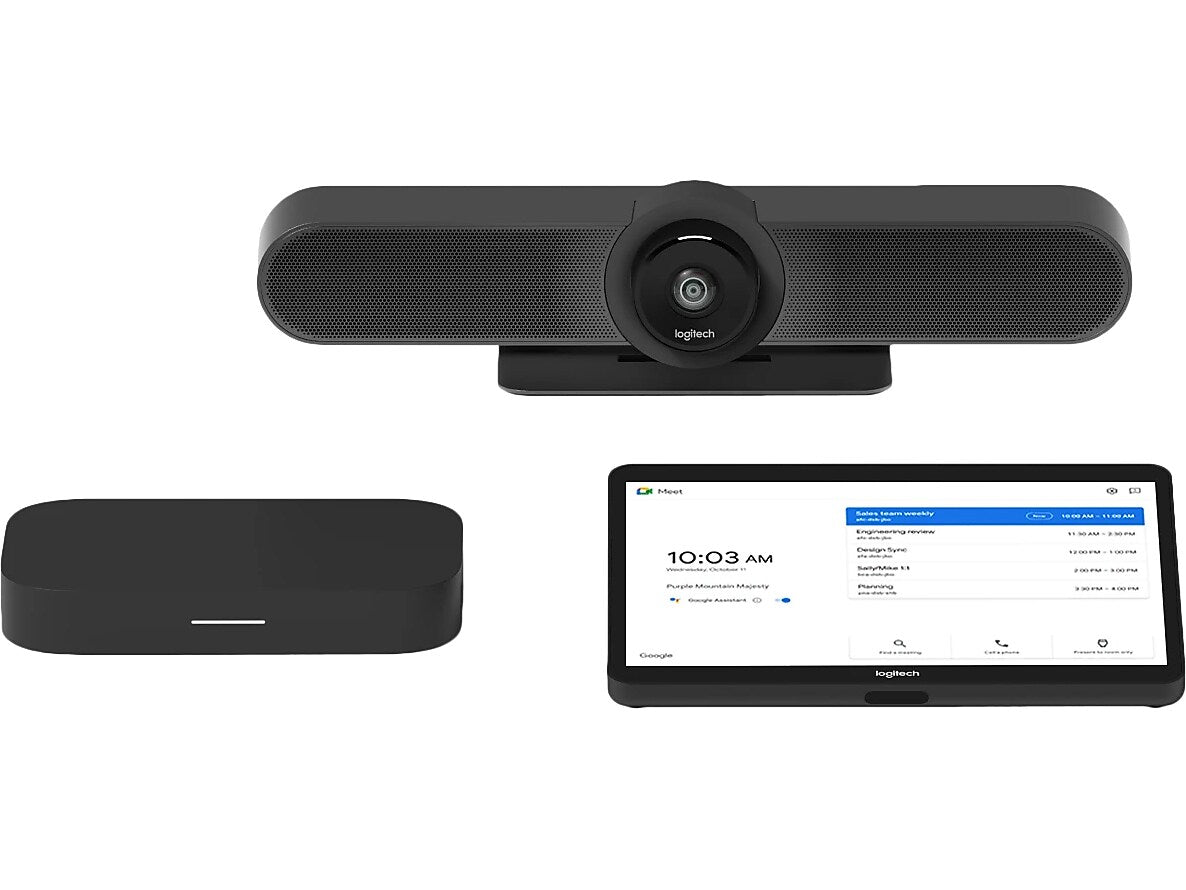 Logitech Small Room MeetUp Solution for Google Meet, Black (TAPMUPGGLCTL2)