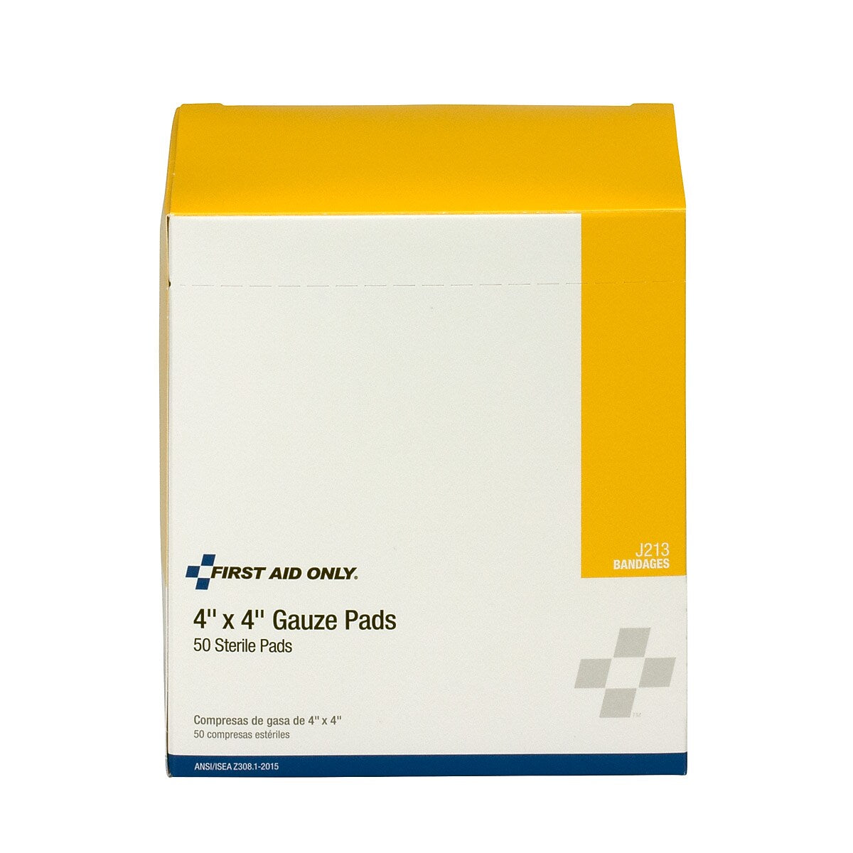 First Aid Only 4" Sterile 8-Ply Pads, 50/Box (J213)