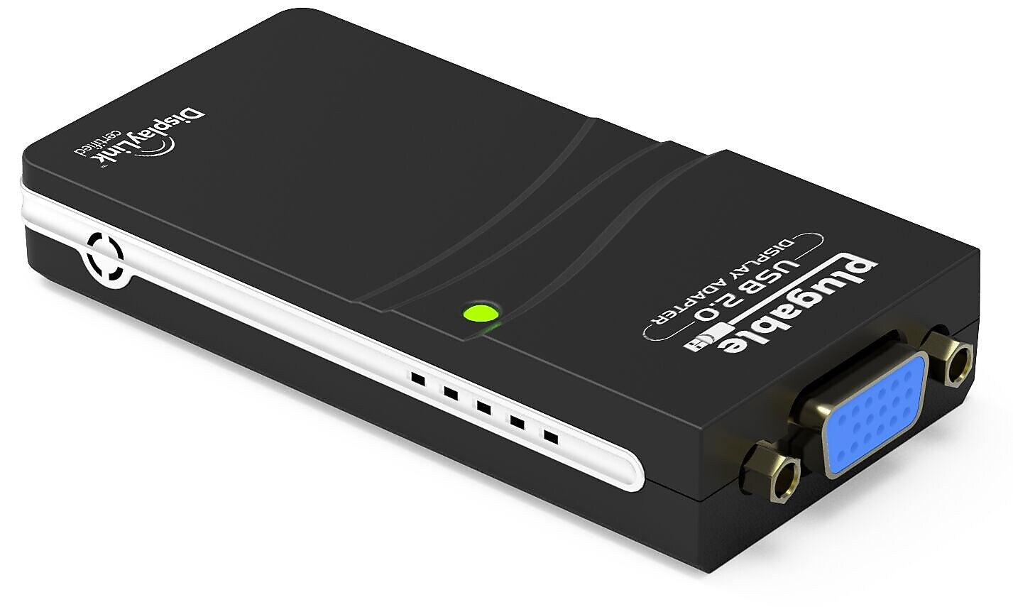 Plugable USB 2.0 External Graphic Adapter, Black (USB-VGA-165)