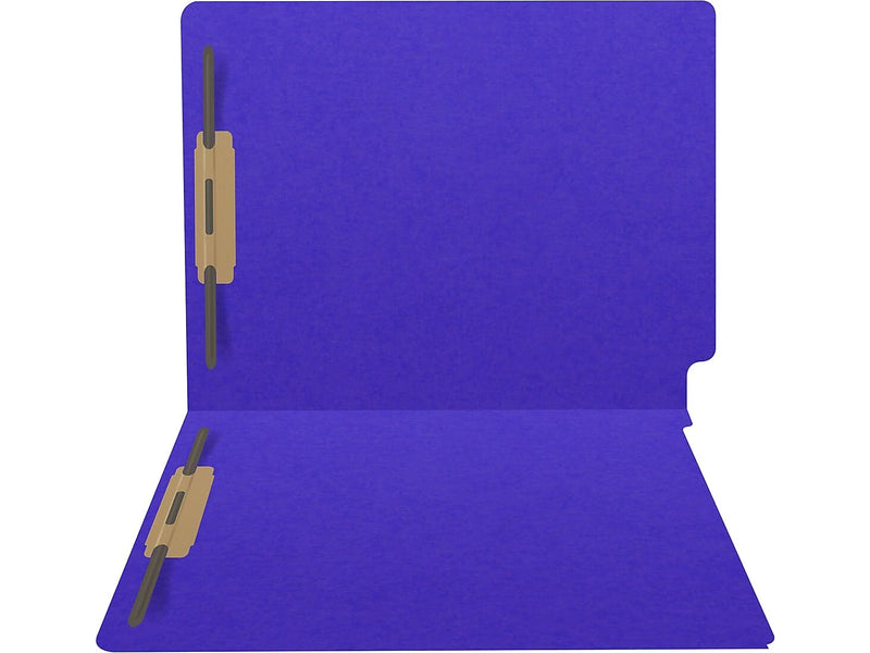 Medical Arts Press Heavy-Duty End Tab File Folder, Straight Cut, Letter-Size, Purple, 40/Box (S-09459-PUR)