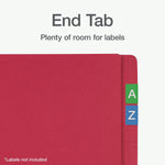 Pendaflex Fastener Folders End Tab File Folder, Straight Cut, Legal Size, Paper Stock, Red, 50/Box(1007060)