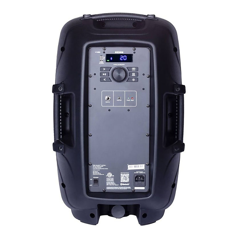 ION Pro Glow Ultra Bluetooth PA Speaker System, Black (IONPROGLOWULTR)