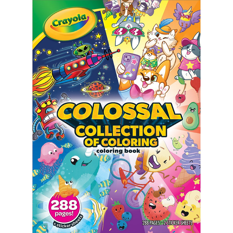 Crayola Colossal Collection of Coloring, 288 Pages, 3/Bundle (BIN040845-3)