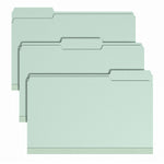 Staples Heavy Duty Pressboard Classification Folder, 2" Expansion, Legal Size, Green, 25/Pack (ST62739)